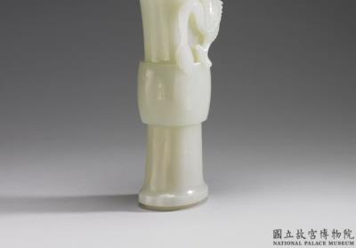 图片[3]-Jade gu vase with dragon pattern, Qing dynasty Qianlong reign (1736-1795)-China Archive